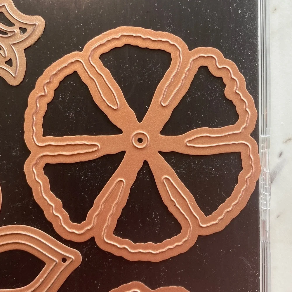 Set of 5 Flower Shape Dies with Storage Case